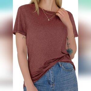 Women's Casual Wine T-Shirt